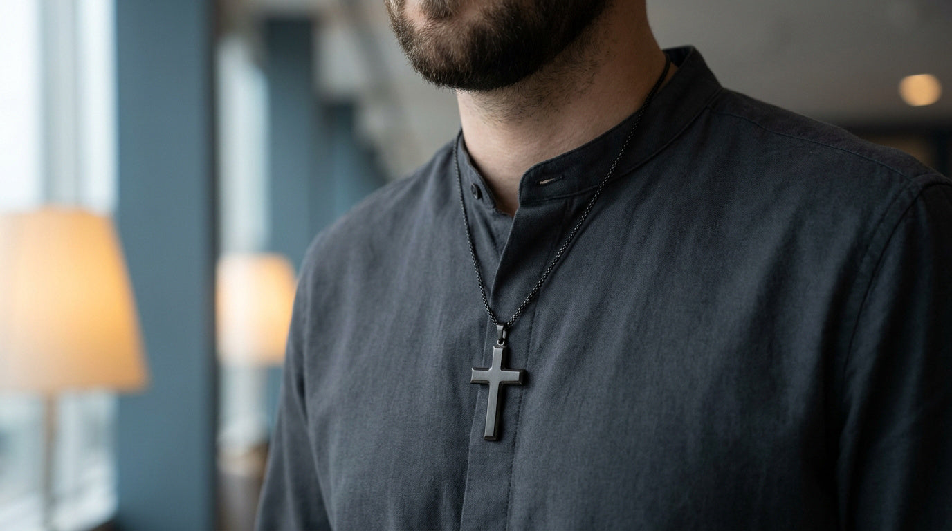 Signification du pendentif croix pour homme et comment le porter