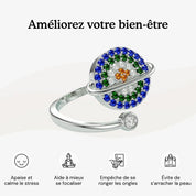 Bague Anti - Stress Ajustable - Galaxie - Petale Paris