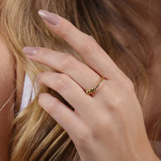 Bague Anti - Stress Ajustable - Selene - Petale Paris