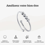 Bague Anti - Stress Ajustable - Selene - Petale Paris