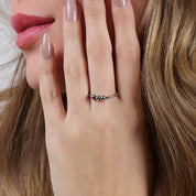 Bague Anti - Stress Ajustable - Selene - Petale Paris