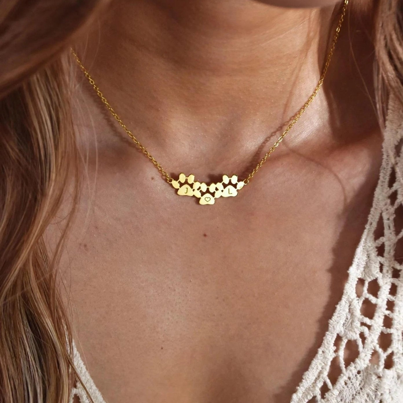 Pendentif Patte Personnalisée - Petale Paris