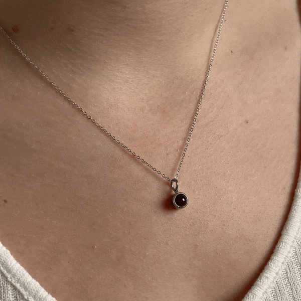 Animation pendentif projection photo personnalisé - collier bijou unique cadeau Petale Paris