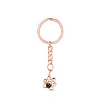 Porte-clé patte chien projection photo rose gold - accessoire bijou photo cadeau animal Petale Paris